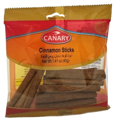Canary Cinnamon Sticks 60x40gm