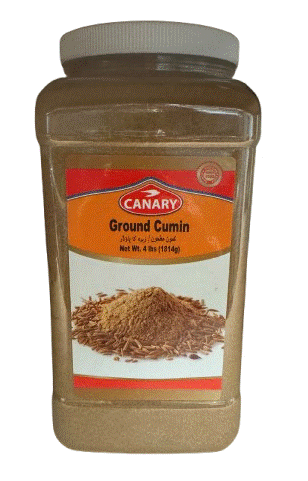 Canary Ground Cumin Plastic Jar - 4 LB