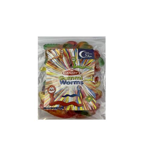Canary Halal Gummi Worms 24x12 oz