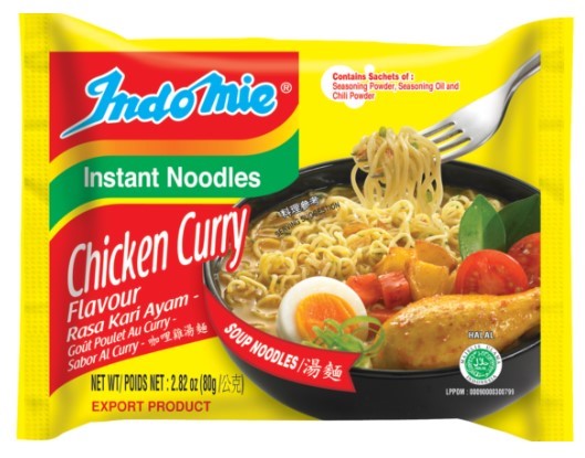 Indomie Chicken Curry Flavor 8x5x75g