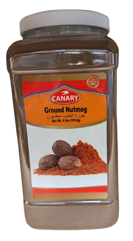 Canary Ground Nutmeg In Plastic Jar - 4 LB