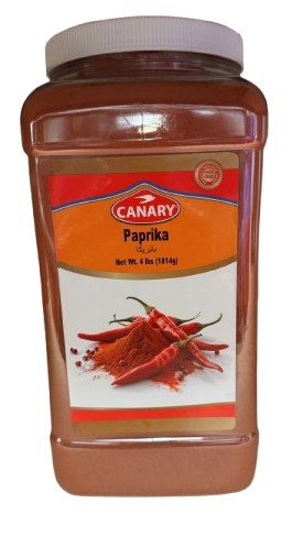 Canary Paprika In Plastic Jar - 4 LB