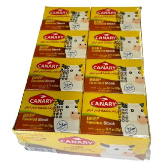 Canary Beef Flavored Stock Cubes 24x24x20g