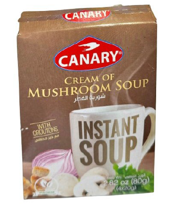 Canary Instant Mushroom Cream Soup 12x80g