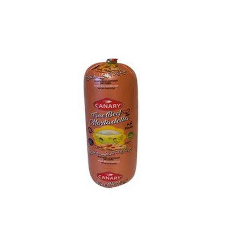 Canary Halal Beef Mortadella W/Garlic 16x15 oz (425 g)