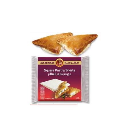 Alkaramah Square Puff Pastry Sheets 24x1.1 lb (500g)
