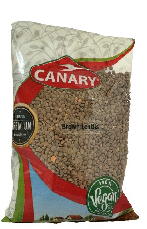 Canary Brown Lentils 24x24oz