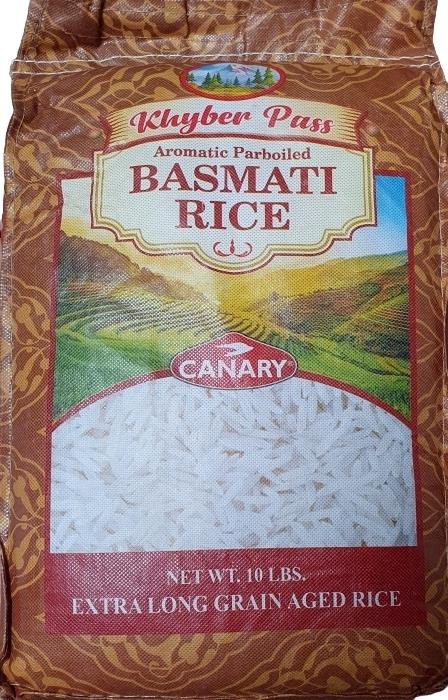 Khyber Pass Basmati Rice 4x10 lb (4.5 kg)