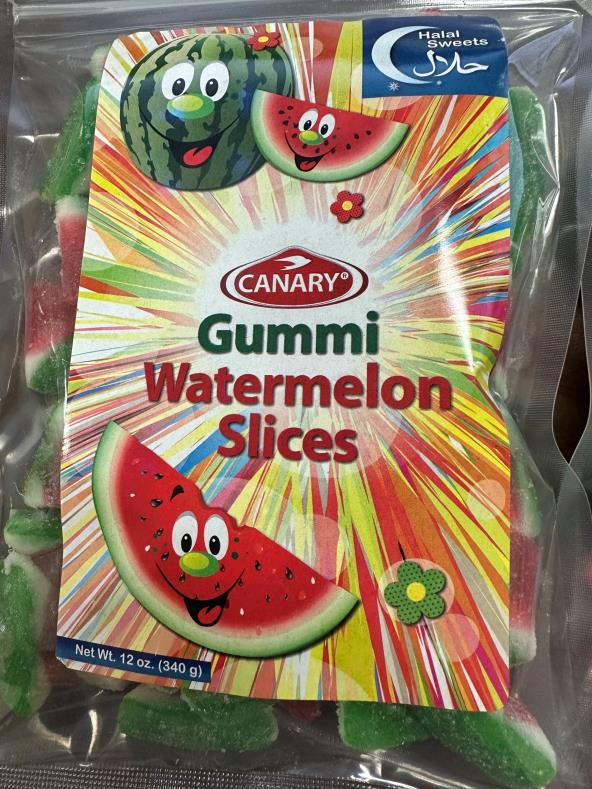 Canary Halal Gummi Watermelon 24x12 oz